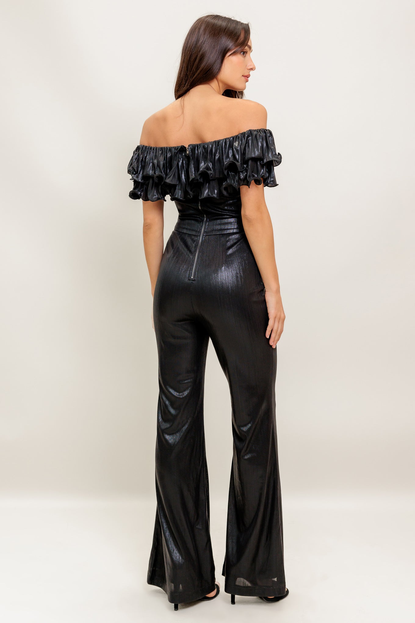 ANGEL EYES COATED WOVEN JUMPSUIT Flying Tomato